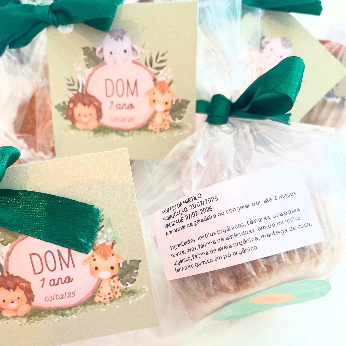 Muffin com tag personalizada