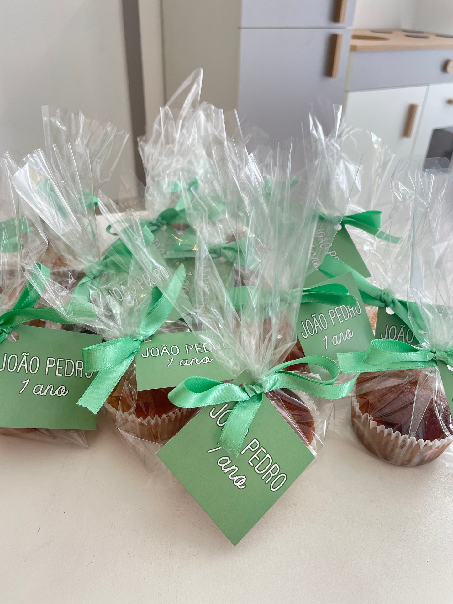 Muffin com tag personalizada