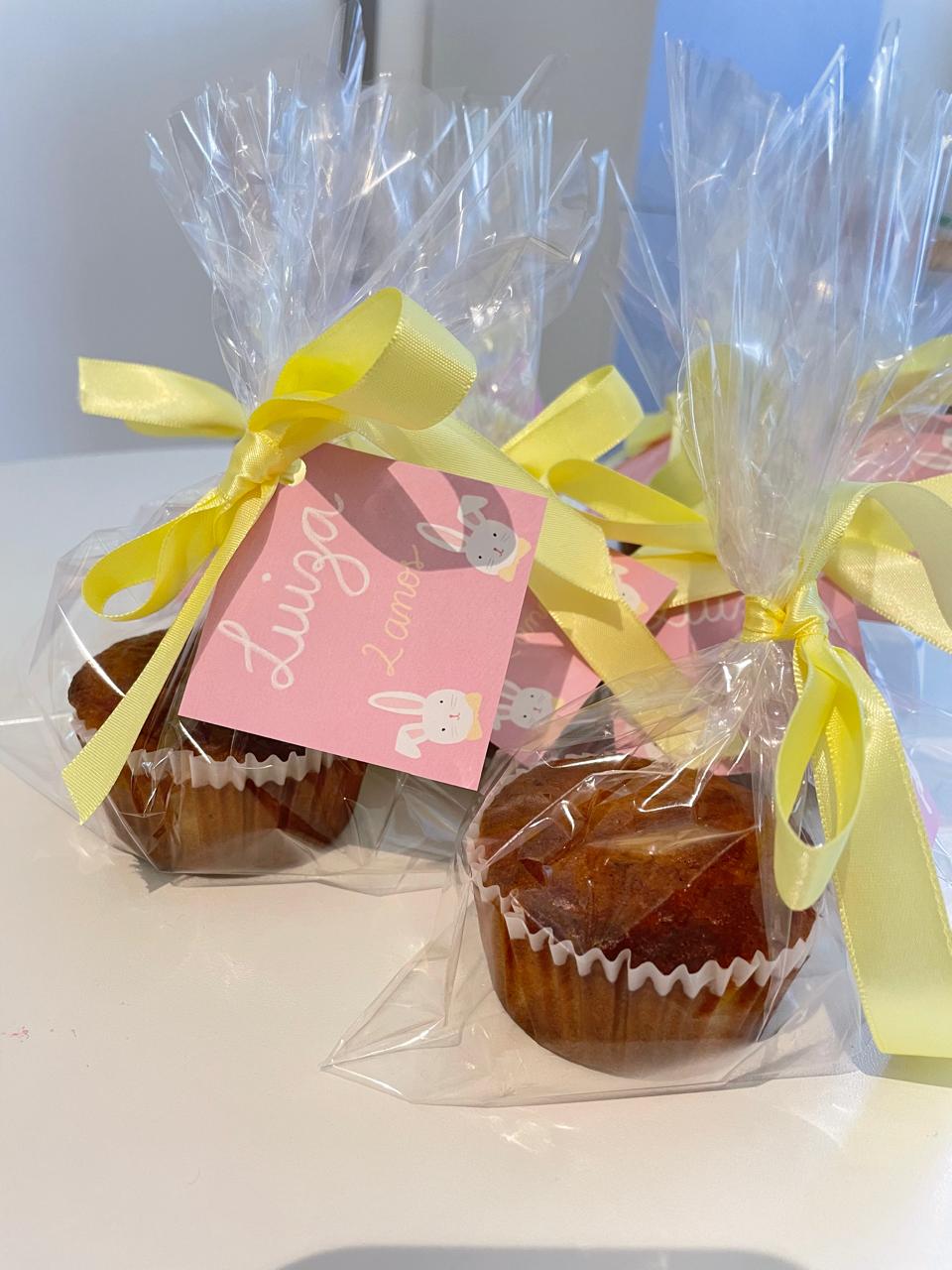 Muffin com tag personalizada
