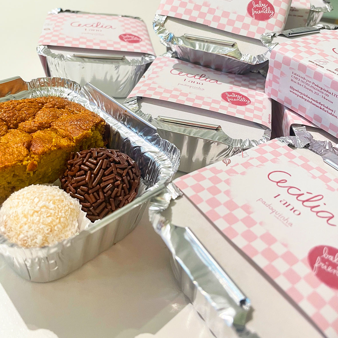 Marmitinhas com rótulos personalizados