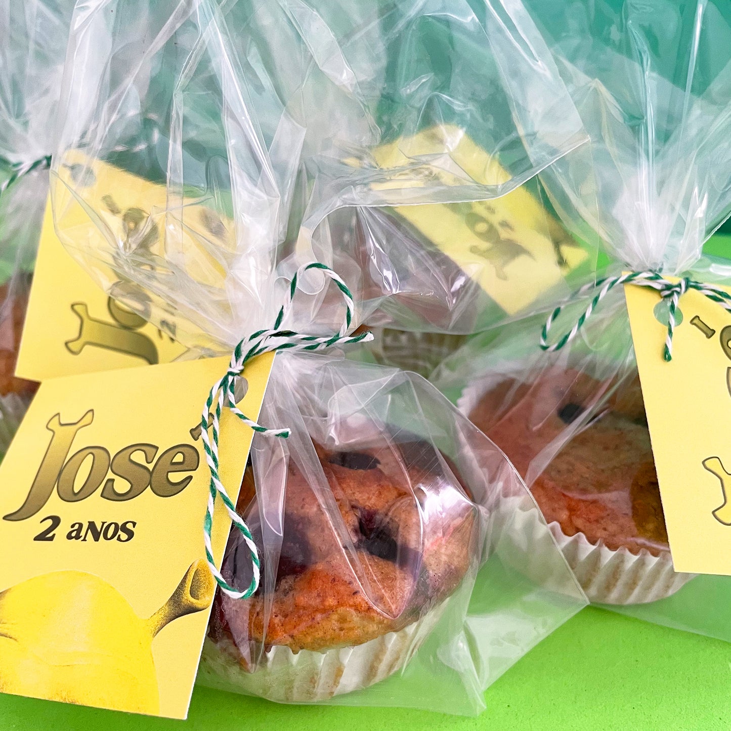 Muffin com tag personalizada