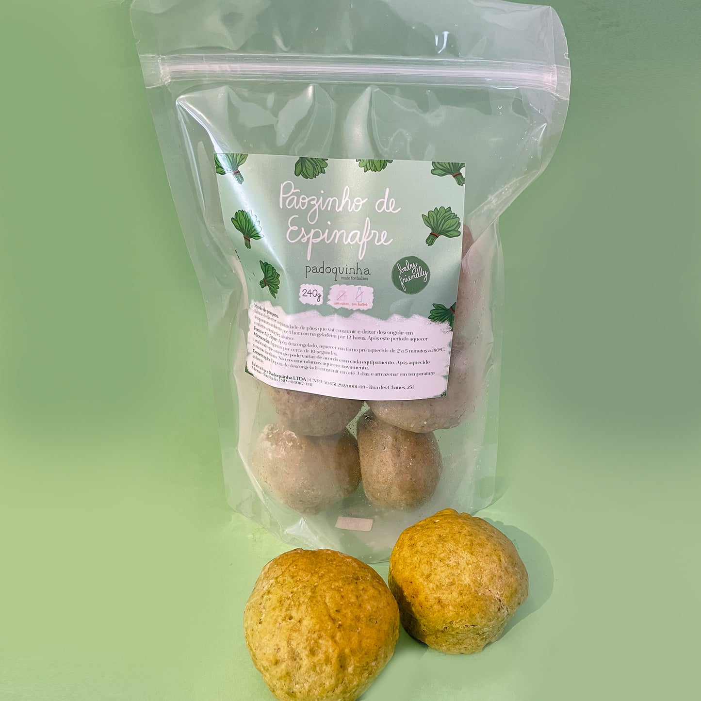 Pãozinho de Espinafre