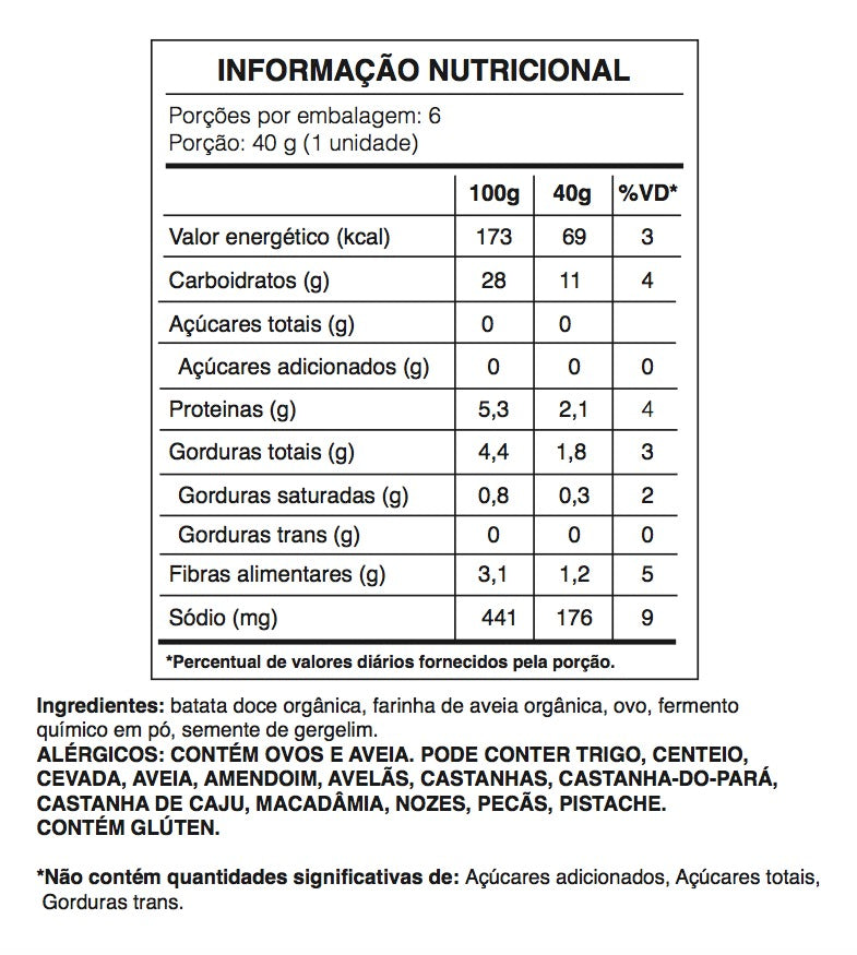 Bisnaguinha com Gergelim