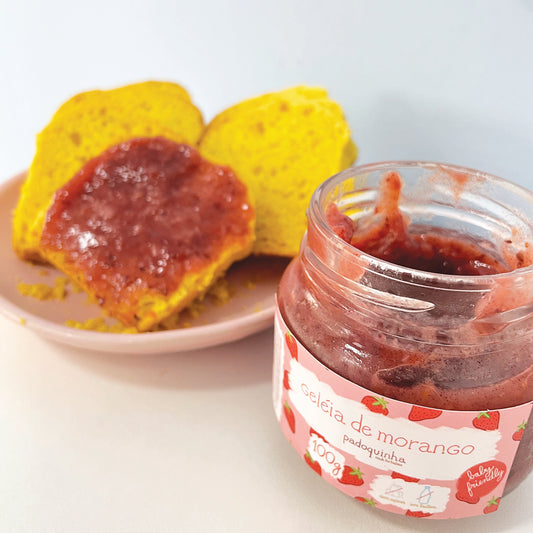 Combo Pãozinho de abóbora e geléia de morango