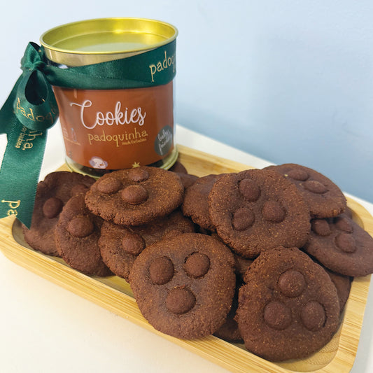 Cookies de cacau com gotas de chocolate