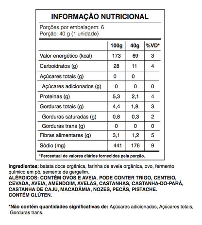 Bisnaguinha com Gergelim